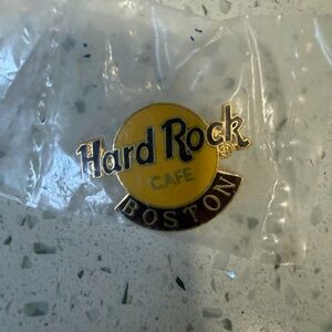 Hard Rock Cafe Boston Yellow and Gold Pin